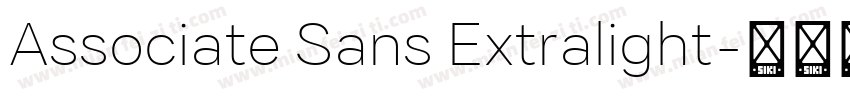 Associate Sans Extralight字体转换